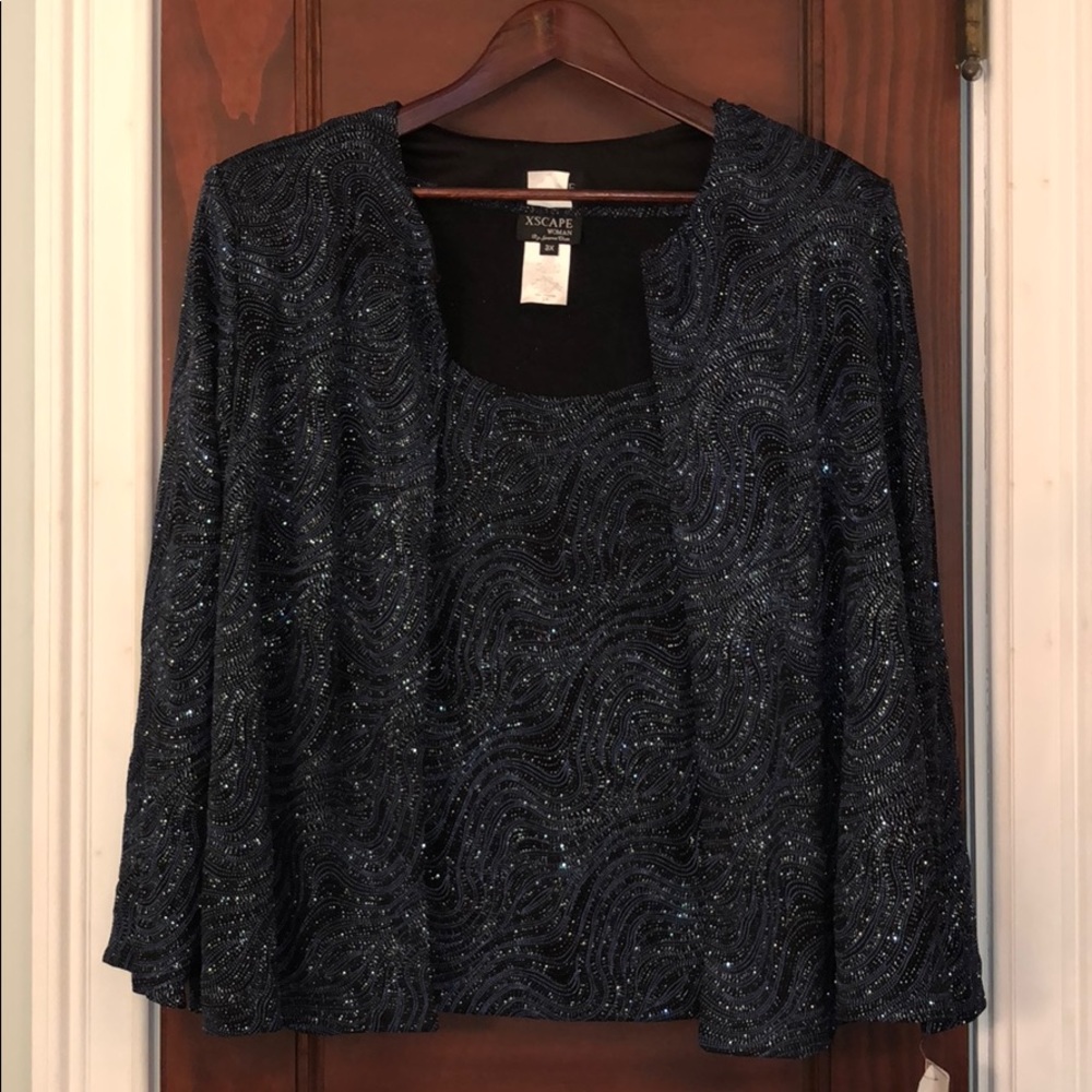 Formal evening shell with jacket size 3X. NWT